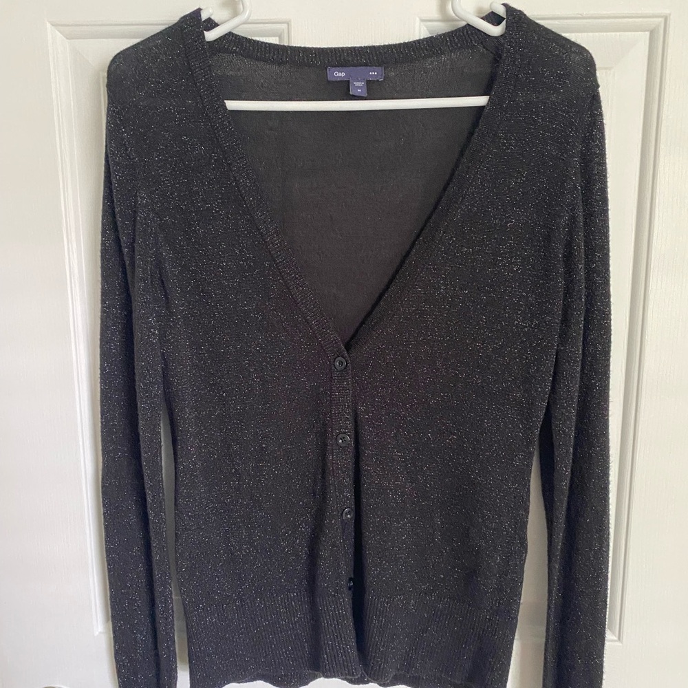 Gap Black Sparkly Cardigan